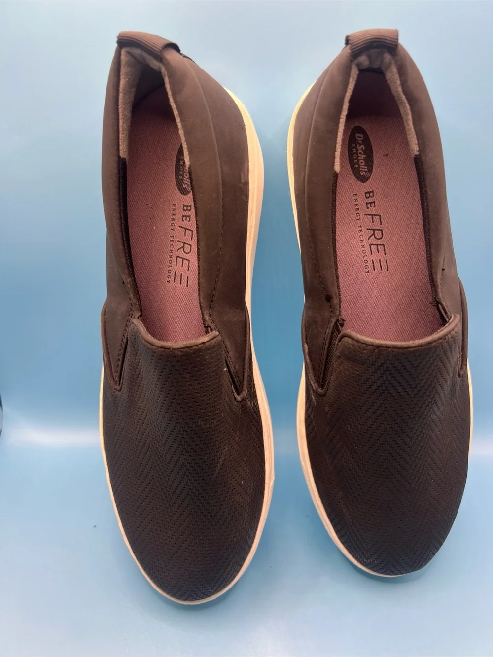 Dr. Scholl's Be Free Men's Slip On Shoes Size 9 M Black Textured Sneaker EUC